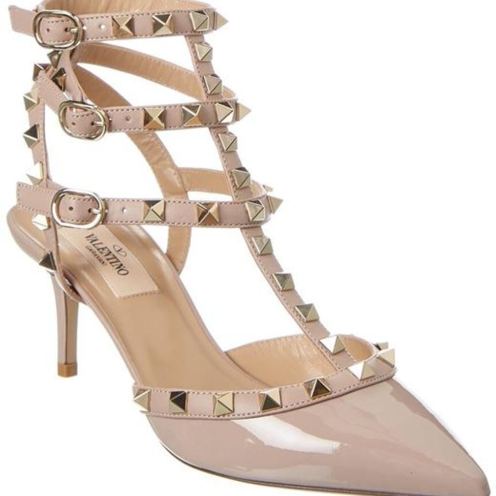 Valentino Rockstud Ankle Strap Pumps